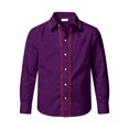 thumbnail image 3 of Kiijoy Long Sleeve Shirt for Boy Kids Casual Breathable Button Down Shirt Top, 9-10 Years, 3 of 3