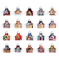 thumbnail image 4 of Animales Delantal Estampado Unisex Babero Delantal Cuello Cocina Hornear Jardinería CA5342R Zulema Delantal de Navidad, 4 of 6
