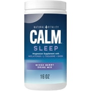 Natural Vitality Calm Magnesium Supplement Powder, Mixed Berry, 16 oz