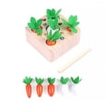 thumbnail image 1 of Zanahoria Niños Juguetes De Madera Montessori Atrapa Gusano Pesca Tamaño Cognición Forma Juego De Zanahoria A Juego Bebé Educación Temprana Juguete Yuarrent FN002262-00, 1 of 6