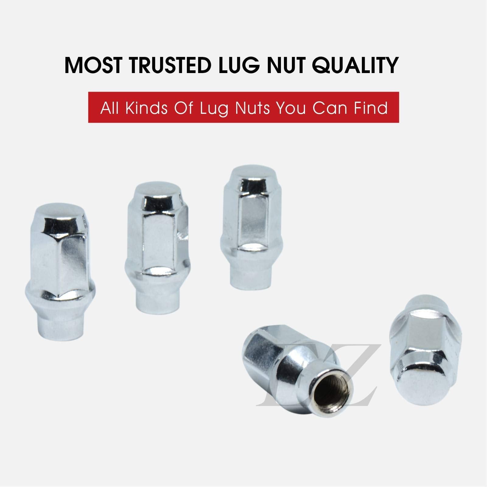 20 ET Conical Bulge Long Lug Nuts 1/2"-20 with Offset Washers 0.33" Shank 0.62" Dia 1.75" Length