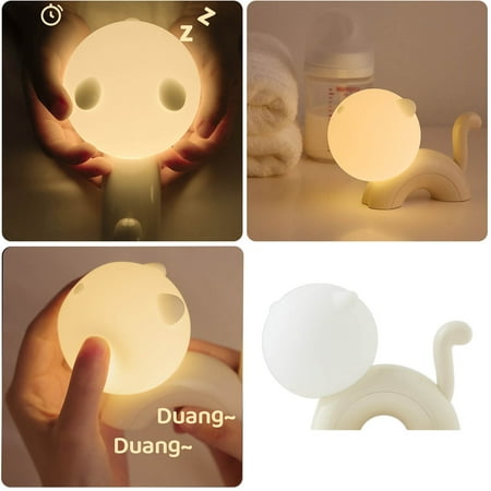 

Bright Night Light Cute Cat Lamp Night Light Silicone Bedside Light For Kids Women Ideal Desk Decor Stuff Funny Gifts For Any Occasion A Cozy Glow To Your Room