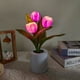 thumbnail image 5 of Advancent Luz nocturna de ahorro de energía con luz para el cuidado de los ojos para lámpara de flores artificiales para decoración de Iluminación y accesorios Big 3 cabeza púrpura, 5 of 6