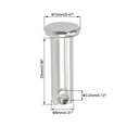 thumbnail image 2 of Uxcell Single Hole Clevis Pins - 8mm x 25mm Flat Head 304 Stainless Steel Link Hinge Pin 10 Pcs, 2 of 5