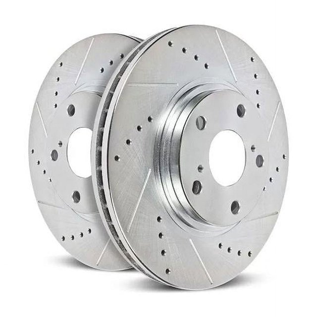 PowerStop AR8582XPR Rear Evolution Drilled & Slotted Rotors for 2000-2002 Ford Expedition, Pack of 2