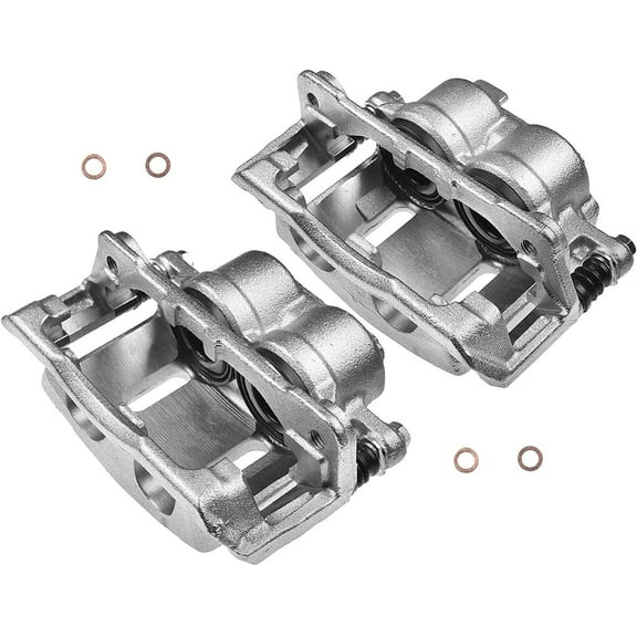 A-Premium Disc Brake Caliper Assembly with Bracket Compatible with Ford Windstar 1999 2000 2001 2002 2003 Front Left and Right Side 2-PC Set