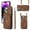 Brown, variant on Wallet Case for Apple iPhone 16e, Crossbody Shoulder Strap Hand Wrist Cards Holder Zipper Cash Pocket Stand Feature Shockproof Bumper Phone Case for Apple iPhone 16e, Brown