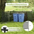 thumbnail image 3 of Gymax 80'' x 39'' Vinyl Picket Fence 2 No Dig Fence Panels for Soft Ground White, 3 of 10