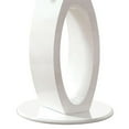 thumbnail image 3 of Furniture of America Moya Round Tempered Glass Top Dining Table in White, 3 of 4