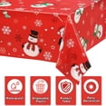 thumbnail image 3 of Mantel Irenare Snowman Christmas, plástico, 220 x 137 cm, 3 unidades, 3 of 7