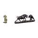 thumbnail image 1 of Figura decorativa de escritorio de caballero, estatua, escultura, artesanía, adorno de resina con forma de animal, ideal para el hogar, la oficina o l, 1 of 8