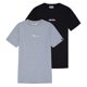 thumbnail image 1 of ellesse Camiseta para hombre Paquete de 2 - OLLIO 2, manga corta, cuello redondo, logotipo, algodón, liso Negro/Gris claro M (Medium), 1 of 7