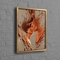 thumbnail image 1 of Modern Abstract Couple Canvas Wall Art Print Perfect For A Personalized Home Decor Gift For Love, 1 of 1