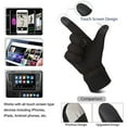 thumbnail image 6 of Thermal Winter Glove Liners for Cold Weather for Men & Women - Thin, Lightweight & Warm Black Gloves for Texting, Cycling & Driving - Touchscreen Smartphone Compatible,BlackL, 6 of 8