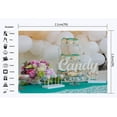 thumbnail image 2 of ABPHOTO Polyester 7x5ft Girl's 1st Birthday Backdrop Sweet Baby Cake Smash Backdrops Lollipops Balloons Fresh Flowers Candy Photography Background for Baby Shower Boys Borthday Photo Studio Props, 2 of 3