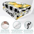 thumbnail image 4 of Twin Quilt Set 68''x86'', Farmhouse Lemon Lightweight Summer Bedspread Coverlet Set with 2 Pillow Shams, Bless Home Summer Black Buffalo Plaid Breathable All Season Quilt Bedding for Dorm/Bedroom, 4 of 9