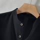 thumbnail image 4 of pstuiky camisetas de hombre, Camisa de hombre de Europa y América, de manga corta, con cuello alto y boca abierta, blusa de manga corta. ropa de hombre m, 4 of 6