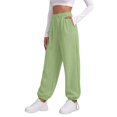 thumbnail image 6 of LIZUOJUN Wide Leg Sweatpants Women High Waisted Drawstring Baggy Casual Pants with Pockets for Streetwear Fall 3XL, 6 of 9