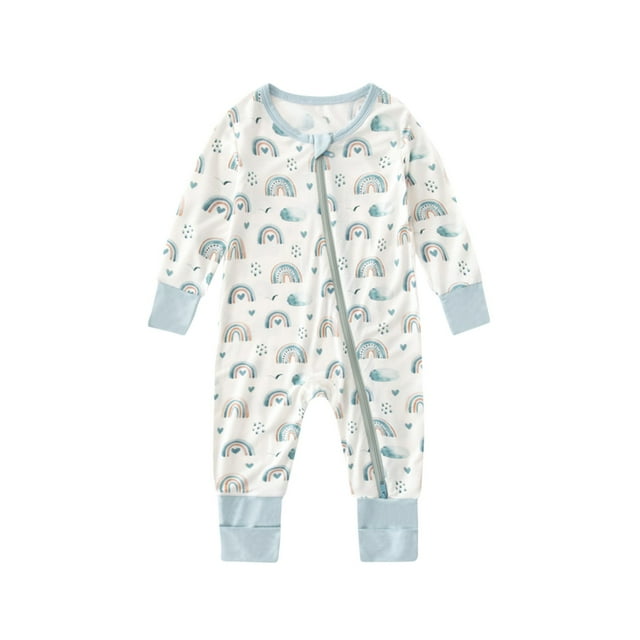 Bovxnpu Fall Winter Newborn Bodysuit, Infant Rompers, Solid Color Crawling Suit Long Jumpsuit Summer Jumpsuit born Pajamas