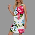 thumbnail image 1 of WILLBEST Vestidos con Curvas para Mujer Vestido Casual sin Mangas con Cuello En V y Estampado Floral para Uso Diario y Fiesta, Atuendo Básico de Primavera y Verano con Estilo de Collar 211 Chica, 1 of 3