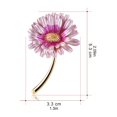 thumbnail image 4 of fuxzkrlz Women Brooch Gradient Enamel Flower Design Brooch Suit Lapel Sweater Dress Coat Badge Weddings Parties Daily Wear, 4 of 6