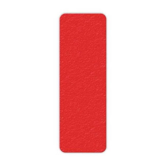 Incom Floor Tape,Red,2 inx6 in,Rectangle,PK25 LM100R