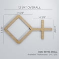 thumbnail image 2 of Ekena Millwork 12 1/4"W x 7 3/8"H x 3/8"T Extra Small Cameron Decorative Fretwork Wood Wall Panels, Alder, 2 of 6