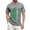 Gray, variant on Men's St. Patrick's Day Shamrock T Shirt Short Sleeve Casual Clover Graphic Tee
