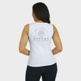 thumbnail image 5 of Women's WEAR by Erin Andrews White Los Angeles Sparks Rib-Knit Henley Tank Top, 5 of 5