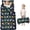Dinosaur and Silhouette Navy Blue, variant on Dinosaur and Silhouette Navy Blue Kids Nap Mat, Preschool Sleeping Pad with Handle & Fastening Straps, Soft Skin Friendly Gifts for Back To School Nap Time,50"x20"