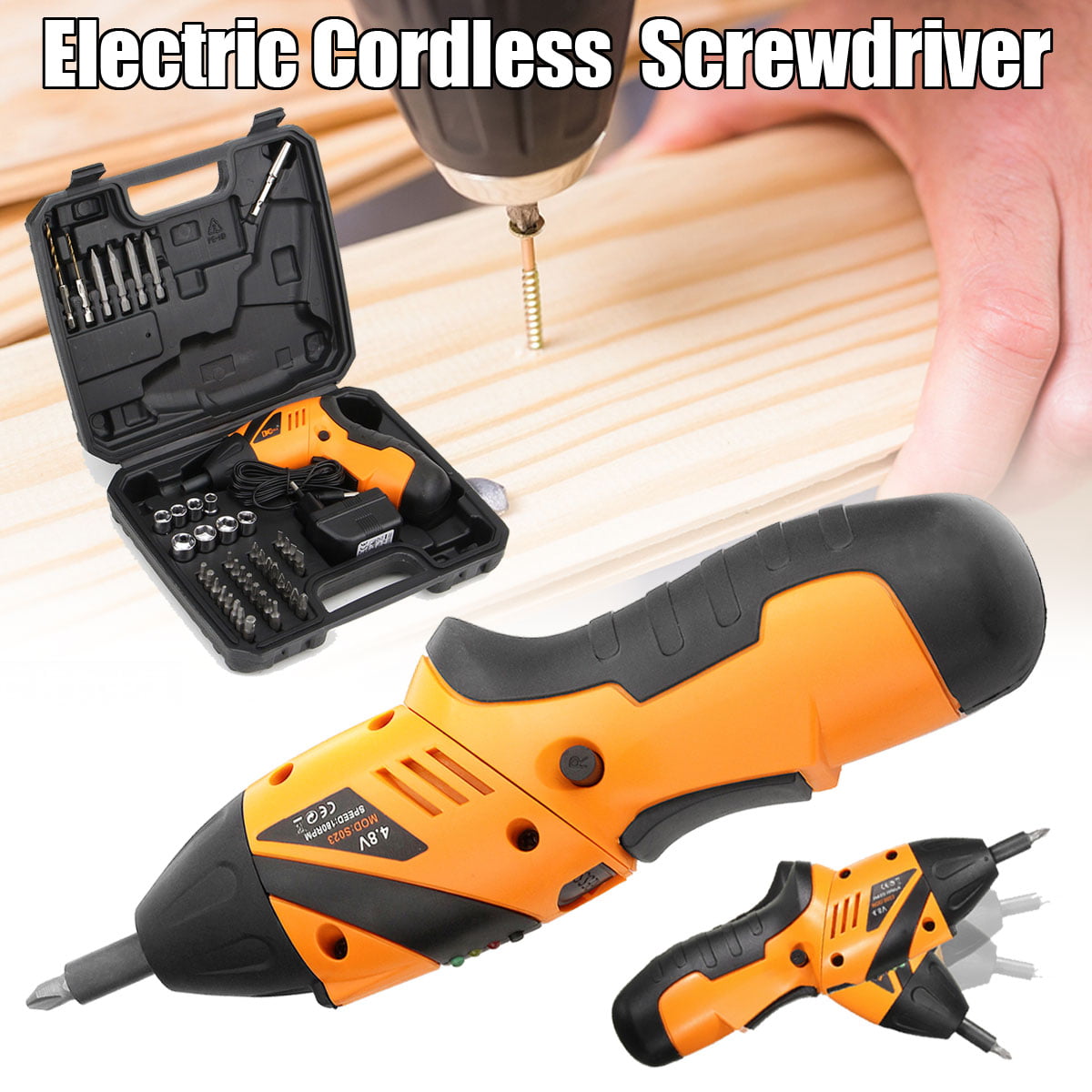 Details about   Electric Cordless Screwdriver Drill Tool Rechargeable Lithium Driver Set Repair 