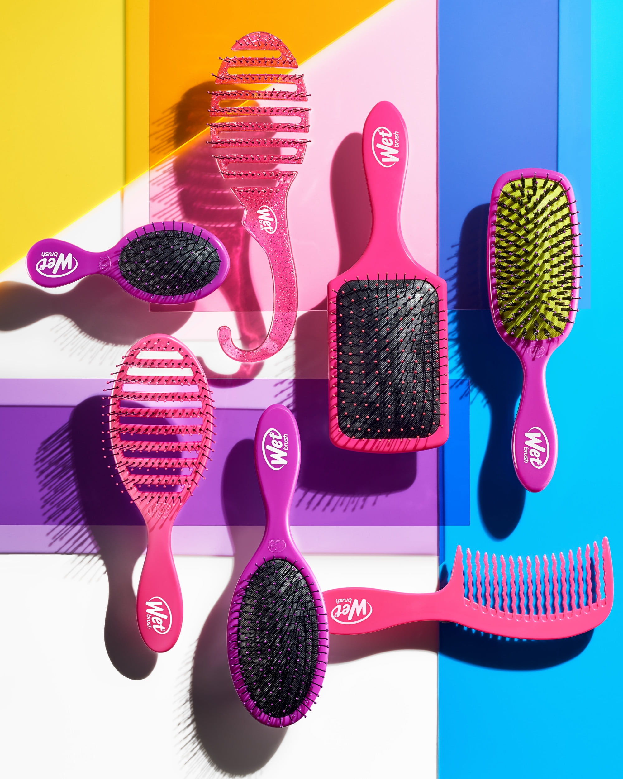 (3 pack) Wet Brush Mini Detangler Stellar Skies -Violet Skies