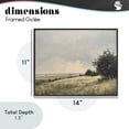 thumbnail image 4 of Stupell Industries Traditional Rustic Countryside Hill Landscape Black Framed Giclee Art, 14 x 11, by Franklyn Gregory, 4 of 8
