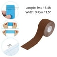 thumbnail image 2 of Uxcell 16.4ft x 1.5" Aerial Hoop Tape Athletic Tape Adhesive Non-Slip Grip Tape Yoga Rig Sports Tape for Exercises Brown, 2 of 7