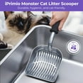 thumbnail image 2 of iPrimio Monster Metal Cat Litter Scoop with 17-Inch Long Handle - Extra Large Deep Shovel with Rounded Corners for Extended Reach and Soft Ergonomic Grip for Effortless Cleaning, 2 of 7
