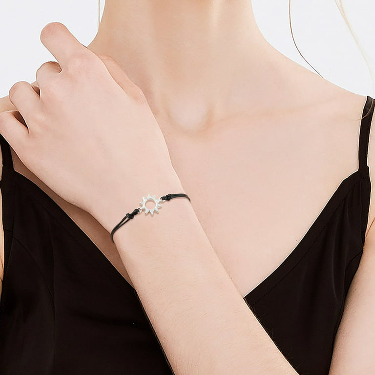 Mortilo 3 Pcs Matching Distance Bracelets Friendship Gift For Sisters Best  Friends Girls Women(Bracelets) 