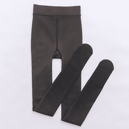 

Translucent Wool Pants Sock Winter Stocking Fake Pantyhose Women Thermal Pants Fleece Lined Tights Super Stretchy Legging，200g