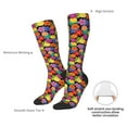 thumbnail image 4 of Honeii Hawaiian Style Print Long Socks,Novelty Design Socks Gift for Men and Women,Crew Socks,Calf Socks, 4 of 6