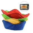 thumbnail image 6 of Bowl Snuggies, Multicolor Set of 4 Microwave-Safe Hot Bowl Holders to Keep Your Hands Cool and Your Food Warm, Polyester Heat Resistant Dish Pads for Soup, Rice and Pasta Bowls, 6 of 10