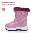 thumbnail image 3 of Apakowa Kids Boys Girls Snow Boots Waterproof Warm Winter Boots Slip Resistant (Toddler/Little Kid), 3 of 7