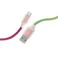 thumbnail image 1 of Merkury Innovations High Speed Charge + Sync USB-A to USB-C 6 FT.Fabric Cable Multicolor, 1 of 5