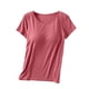 thumbnail image 2 of Camisola de manga corta para mujer con almohadilla para el pecho, sin aros de acero, ropa interior para yoga, camiseta deportiva, sujetador de yoga, pijama para mujer, 2 of 7