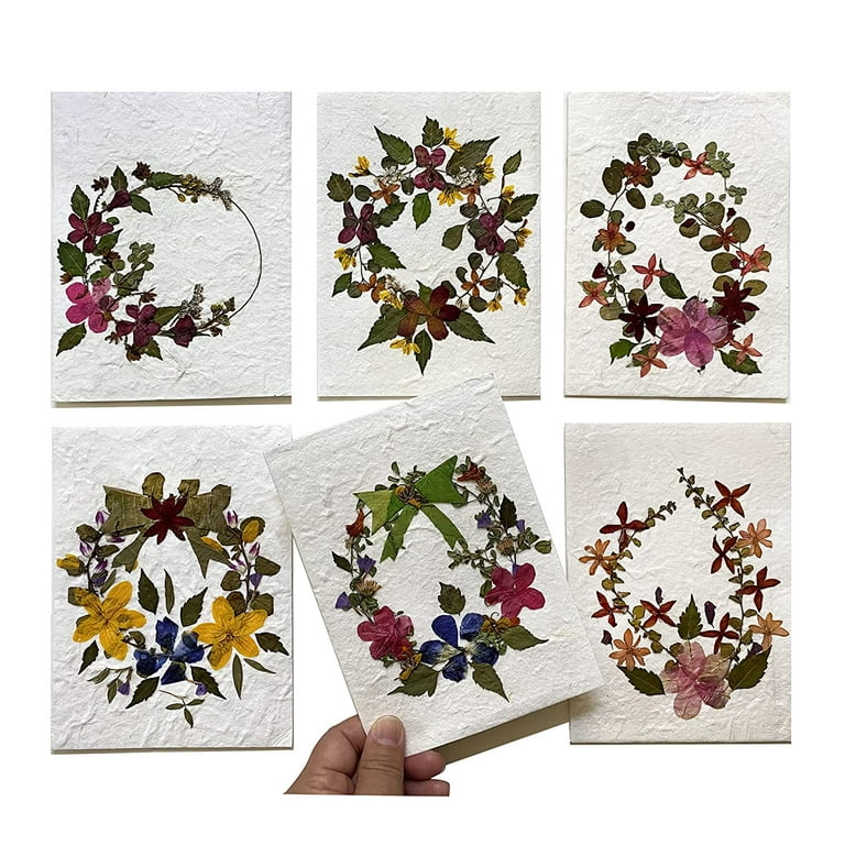 Handmade Rose Petal 5x7 Cardstock For Invitations 