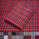 thumbnail image 1 of Tela de franela Pico Textiles, tartán a cuadros, rojo/negro, 100% algodón, 1 of 7