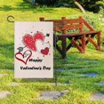 thumbnail image 2 of Heart-shape Printing Double Sided Flag Sign Banner Valentines Day Party Decor - Jxlgv, 2 of 5