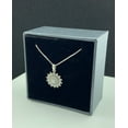 thumbnail image 2 of Sterling Silver Cz Sunflower Charm Necklace for Women and Teens 18", 2 of 6