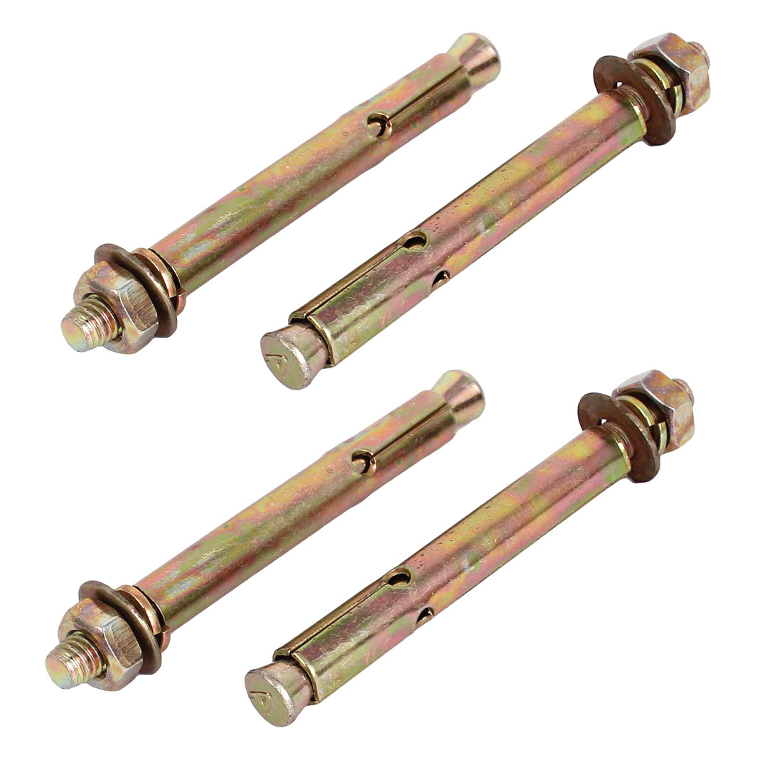 4 Pcs Stainless Steel Hex Nut Sleeve Anchors Expansion Screws Bolts M8