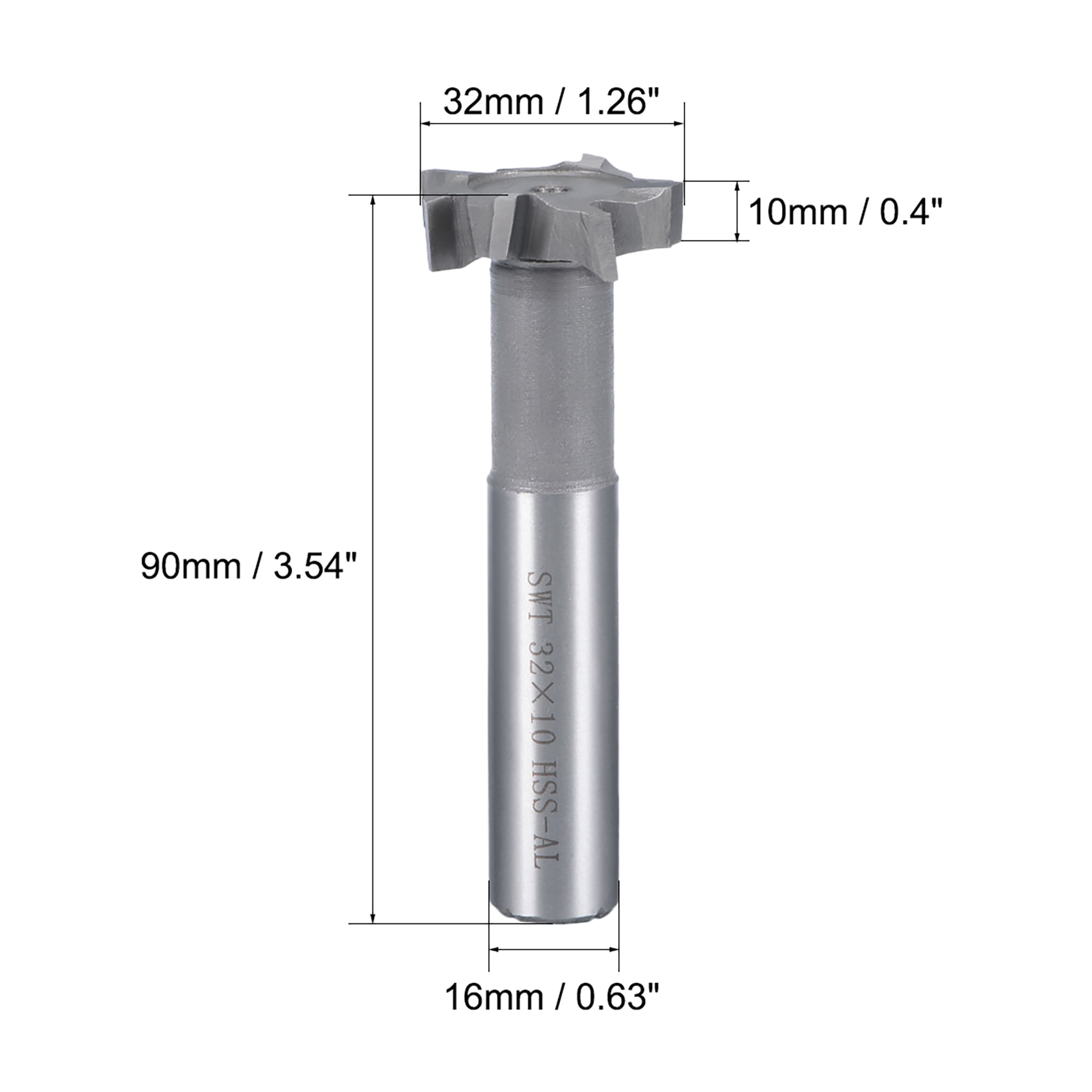 Head T-Slot Cutter Milling Diameter 10mm*3mm Shank End Mill Metal working 