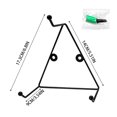 thumbnail image 3 of TIELUTT Hanging Wall Mounted Metal Triangle Coffee Mug Holder Rack For Kitchen Countertop Organization Sponge Daddy Holder over Drying Meat Rack Apartment Organization Dish Pans for Kitchen Large, 3 of 5