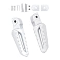 thumbnail image 1 of DYNWAVECA 2 Pcs Repose-Pieds Pliants pour Moto, Pédales de Remplacement Blanches, 1 of 9